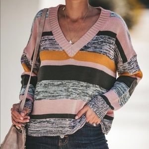 Vici Dolls Striped Knit Sweater (NEVER WORN)